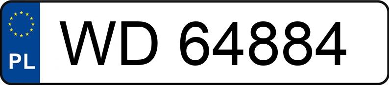 Numer rejestracyjny WD 64884 posiada AUDI A4 1.6 Kat. B5 A4 1.6 Kat. B5 - WD64884