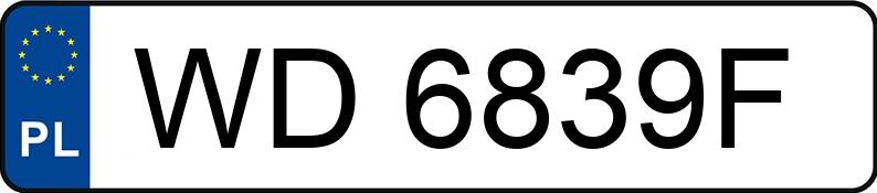 Numer rejestracyjny WD 6839F posiada HONDA CIVIC - WD6839F