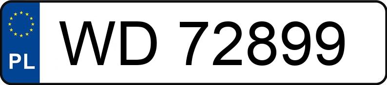 Numer rejestracyjny WD 72899 posiada CHEVROLET LACETTI - WD72899