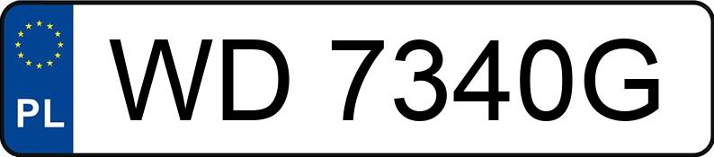 Numer rejestracyjny WD 7340G posiada FORD FOCUS - WD7340G