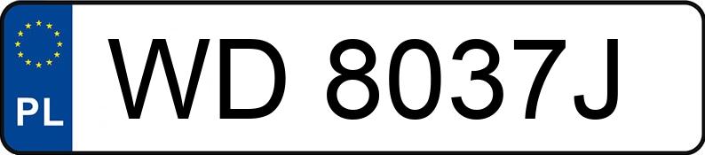Numer rejestracyjny WD 8037J posiada DAIMLERCHRYSLER E 320 - WD8037J