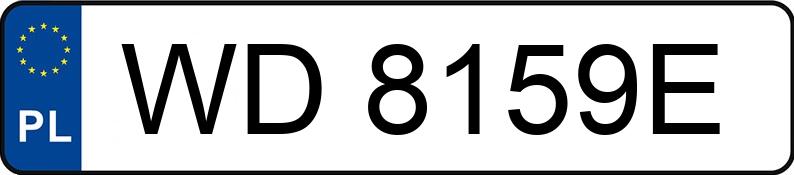 Numer rejestracyjny WD 8159E posiada SUZUKI GRAND VITARA - WD8159E