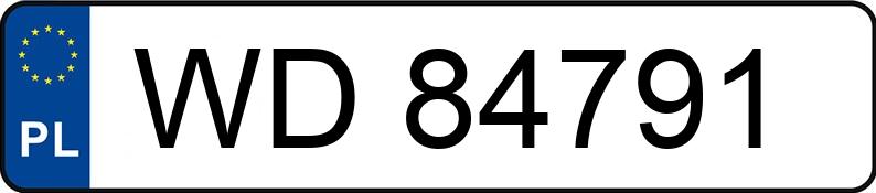 Numer rejestracyjny WD 84791 posiada BMW 320 - WD84791