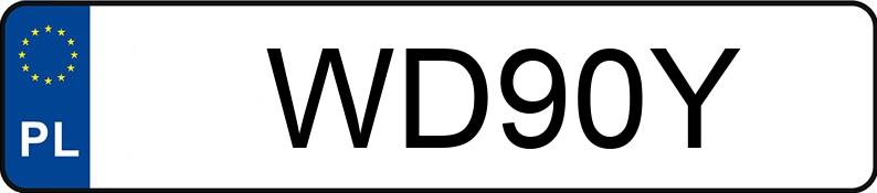 Registreringsnummeret WD 90Y har NISSAN Sunny SLX - WD90Y