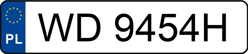 Numer rejestracyjny WD 9454H posiada RENAULT MEGANE SCENIC - WD9454H