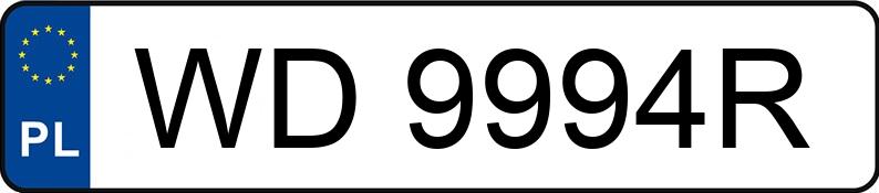 Numer rejestracyjny WD 9994R posiada LAMBORGHINI GALLARDO - WD9994R