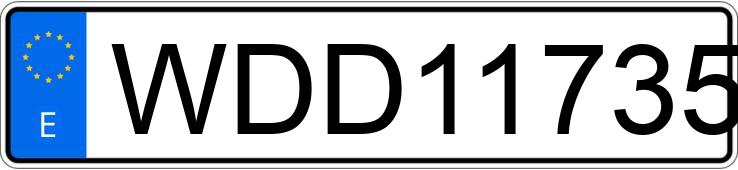 Numer rejestracyjny WDD1173521N452042 posiada MERCEDES CLA (117)