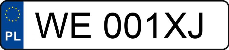 Numer rejestracyjny WE 001XJ posiada SKODA SUPERB - WE001XJ Numer rejestracyjny WE 001XJ posiada SKODA SUPERB - WE001XJ