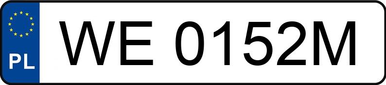 Numer rejestracyjny WE 0152M posiada HONDA ACCORD TOURER - WE0152M