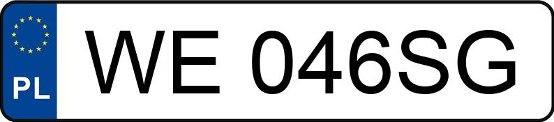 Numer rejestracyjny WE 046SG posiada NISSAN QASHQAI - WE046SG