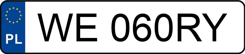 Numer rejestracyjny WE 060RY posiada INFINITI Q50 - WE060RY Numer rejestracyjny WE 060RY posiada INFINITI Q50 - WE060RY