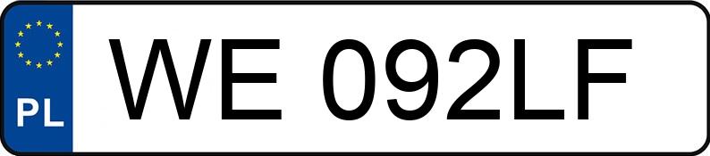 Numer rejestracyjny WE 092LF posiada SKODA OCTAVIA - WE092LF Numer rejestracyjny WE 092LF posiada SKODA OCTAVIA - WE092LF