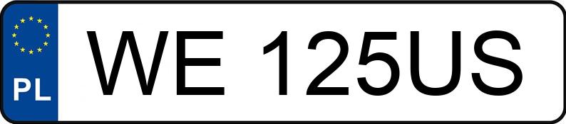 Numer rejestracyjny WE 125US posiada BMW 125i Coupe MR`07 E4 E82 125i Coupe MR`07 E4 E82 - WE125US