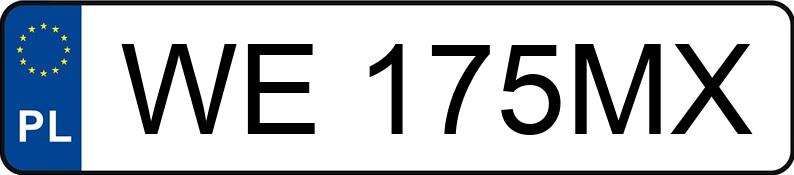 Numer rejestracyjny WE 175MX posiada SEAT Ibiza 1.4 TDI-CR MR`16 E6 Reference - WE175MX