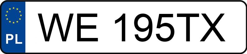 Numer rejestracyjny WE 195TX posiada VOLKSWAGEN Golf IV 1.4 MR`97 Q - WE195TX