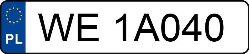 Numer rejestracyjny WE 1A040 posiada VOLKSWAGEN PASSAT - WE1A040 Numer rejestracyjny WE 1A040 posiada VOLKSWAGEN PASSAT - WE1A040