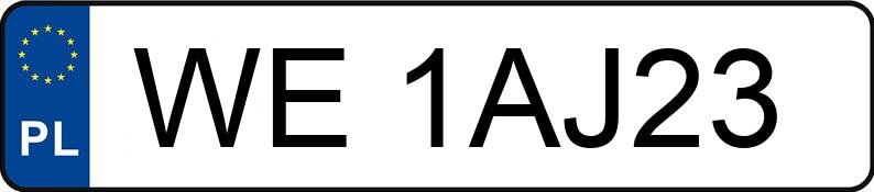 Numer rejestracyjny WE 1AJ23 posiada AUDI A6 LIMOUSINE - WE1AJ23