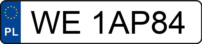 Numer rejestracyjny WE 1AP84 posiada AUDI A1 Sportback 40 TFSI MR`19 E6d 8X S line S tronic - WE1AP84 Numer rejestracyjny WE 1AP84 posiada AUDI A1 Sportback 40 TFSI MR`19 E6d 8X S line S tronic - WE1AP84