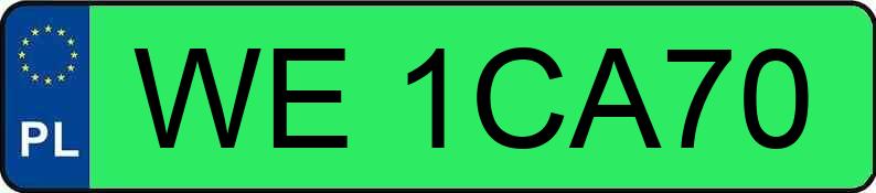 Numer rejestracyjny WE 1CA70 posiada TESLA MODEL 3 - WE1CA70 Numer rejestracyjny WE 1CA70 posiada TESLA MODEL 3 - WE1CA70
