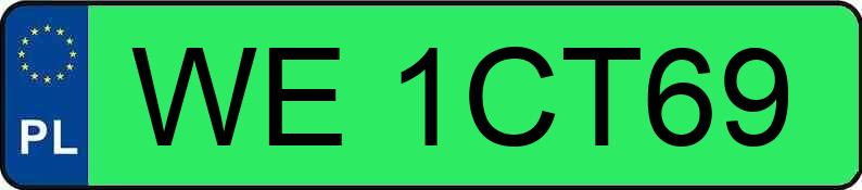 Numer rejestracyjny WE 1CT69 posiada TESLA Model 3 MR`24 Long Range 75kWh CVT - WE1CT69 Numer rejestracyjny WE 1CT69 posiada TESLA Model 3 MR`24 Long Range 75kWh CVT - WE1CT69