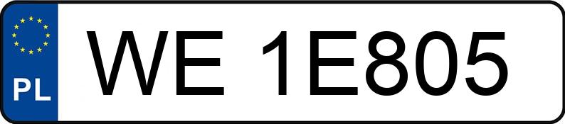 Numer rejestracyjny WE 1E805 posiada BMW 318D - WE1E805 Numer rejestracyjny WE 1E805 posiada BMW 318D - WE1E805