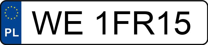 Numer rejestracyjny WE 1FR15 posiada BMW M Competition M Drivelogic - WE1FR15