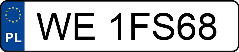 Numer rejestracyjny WE 1FS68 posiada BENTLEY FLYING SPUR - WE1FS68