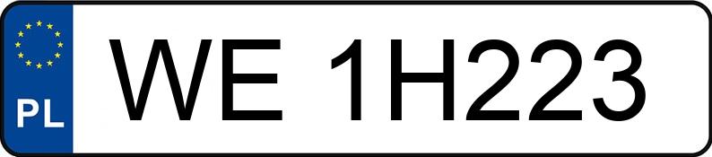 Numer rejestracyjny WE 1H223 posiada SKODA SUPERB - WE1H223 Numer rejestracyjny WE 1H223 posiada SKODA SUPERB - WE1H223