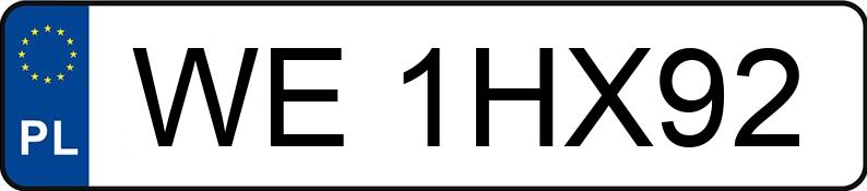 Numer rejestracyjny WE 1HX92 posiada BMW X1 XDRIVE25E - WE1HX92 Numer rejestracyjny WE 1HX92 posiada BMW X1 XDRIVE25E - WE1HX92