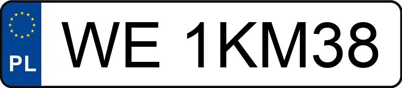 Numer rejestracyjny WE 1KM38 posiada BMW 728 I - WE1KM38