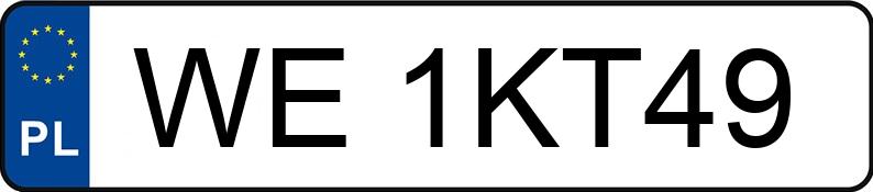 Numer rejestracyjny WE 1KT49 posiada KIA Sportage 1.6 T-GDI MR`26 E6 Business Line - WE1KT49