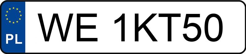 Numer rejestracyjny WE 1KT50 posiada KIA Sportage 1.6 T-GDI MR`26 E6 Business Line - WE1KT50