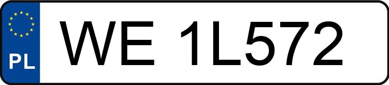 Numer rejestracyjny WE 1L572 posiada VOLKSWAGEN GOLF AUV - WE1L572 Numer rejestracyjny WE 1L572 posiada VOLKSWAGEN GOLF AUV - WE1L572
