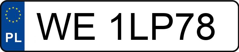 Il numero di registrazione WE 1LP78 ha BMW X3 Diesel MR`24 E6e G45 - WE1LP78