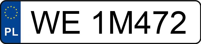 Numer rejestracyjny WE 1M472 posiada JAGUAR E-PACE - WE1M472