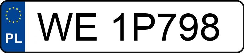 Numer rejestracyjny WE 1P798 posiada BMW 320i MR`19 E6d G20 xDrive Sport Line Steptronic - WE1P798