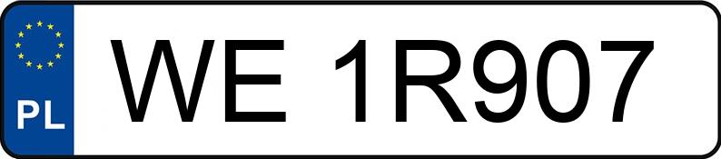 Numer rejestracyjny WE 1R907 posiada SKODA FABIA - WE1R907