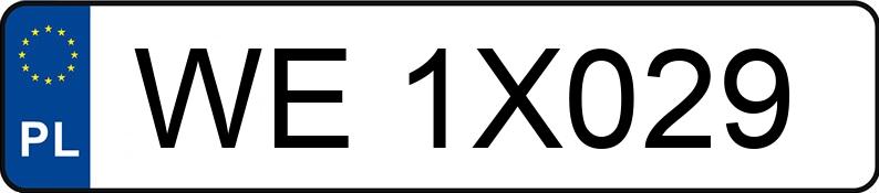 Numer rejestracyjny WE 1X029 posiada SKODA SUPERB - WE1X029