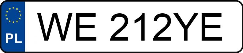 Numer rejestracyjny WE 212YE posiada MERCEDES-BENZ 250D - WE212YE