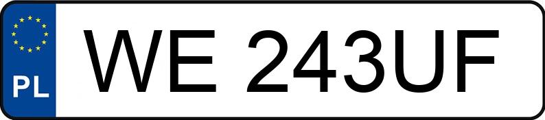 Numer rejestracyjny WE 243UF posiada VOLKSWAGEN ARTEON - WE243UF Numer rejestracyjny WE 243UF posiada VOLKSWAGEN ARTEON - WE243UF