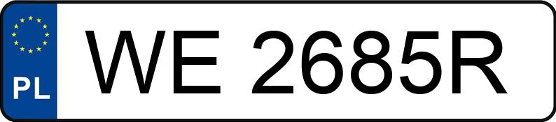 Numer rejestracyjny WE 2685R posiada RENAULT KANGOO EXPRESS - WE2685R