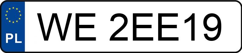 Numer rejestracyjny WE 2EE19 posiada FORD FOCUS - WE2EE19 Numer rejestracyjny WE 2EE19 posiada FORD FOCUS - WE2EE19