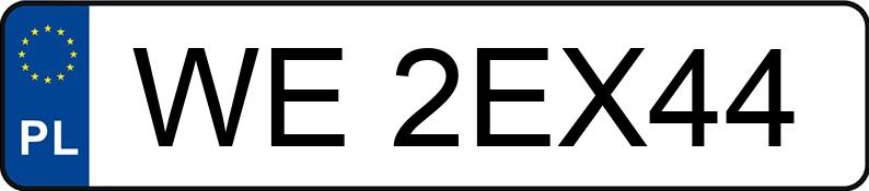 Numer rejestracyjny WE 2EX44 posiada MERCEDES-BENZ CLA 250 - WE2EX44