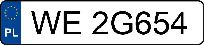 Numer rejestracyjny WE 2G654 posiada SKODA SCALA - WE2G654