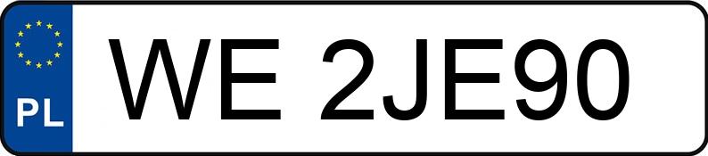 Numer rejestracyjny WE 2JE90 posiada MERCEDES-BENZ/MRAUTO SPRINTER - WE2JE90