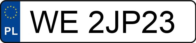 Numer rejestracyjny WE 2JP23 posiada BMW 318I - WE2JP23