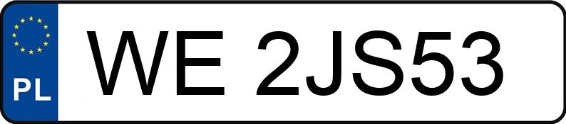 Numer rejestracyjny WE 2JS53 posiada SKODA SCALA - WE2JS53 Numer rejestracyjny WE 2JS53 posiada SKODA SCALA - WE2JS53