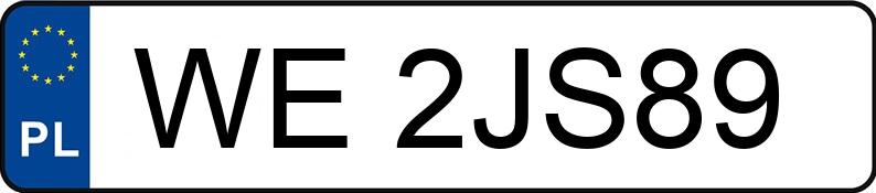 Numer rejestracyjny WE 2JS89 posiada VOLKSWAGEN PASSAT - WE2JS89