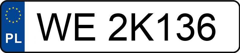 Numer rejestracyjny WE 2K136 posiada PEUGEOT Traveller 1.5 BlueHDi MR`16 E6.2 2.7t - WE2K136