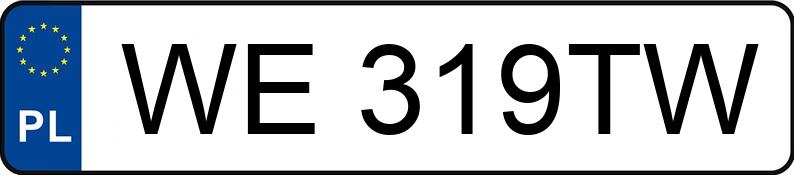 Numer rejestracyjny WE 319TW posiada BMW 320I XDRIVE - WE319TW Numer rejestracyjny WE 319TW posiada BMW 320I XDRIVE - WE319TW